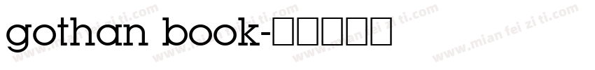 gothan book字体转换